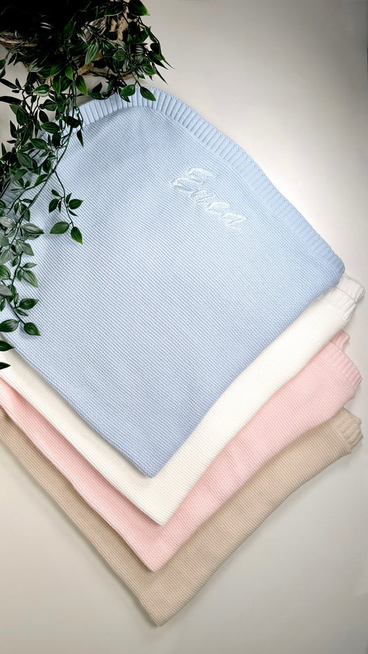 🧵Couverture bébé personnalisée – Toute saison | Certifiée OEKO-TEX®