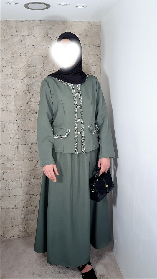 Ensemble jupe - turquoise / vert d’eau