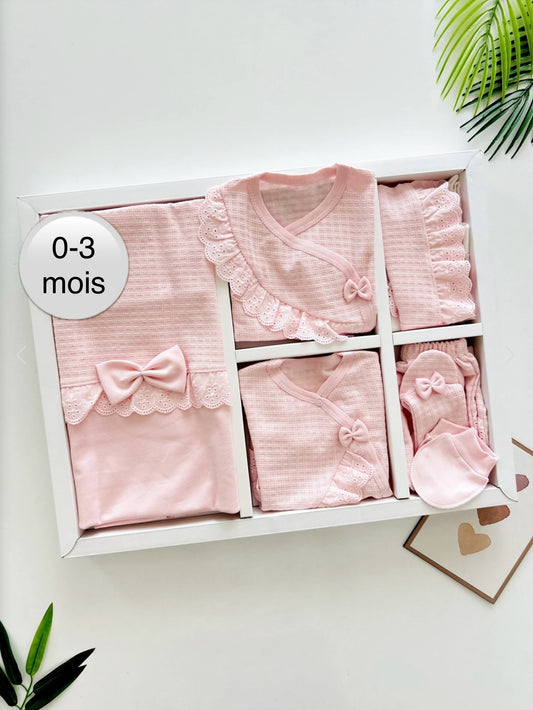 [Gamme Premium] Ensembles naissance fille (0-3 mois) de 10 PCS en [rose]
