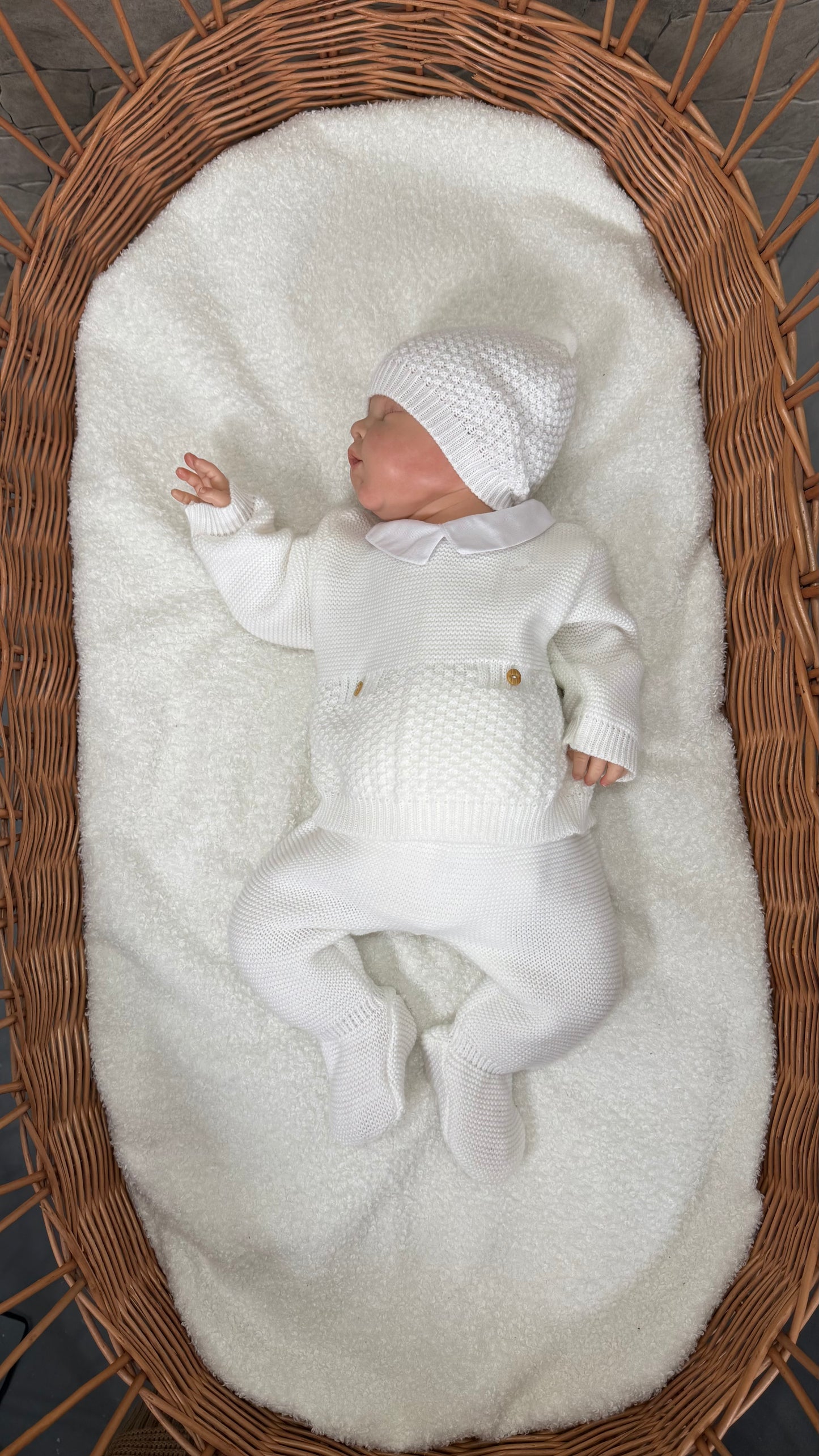 Ensemble naissance unisexe (0-3 mois)- [Blanc] ou [Beige]