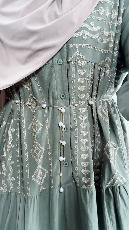 Ceinture perlée - or ou argent