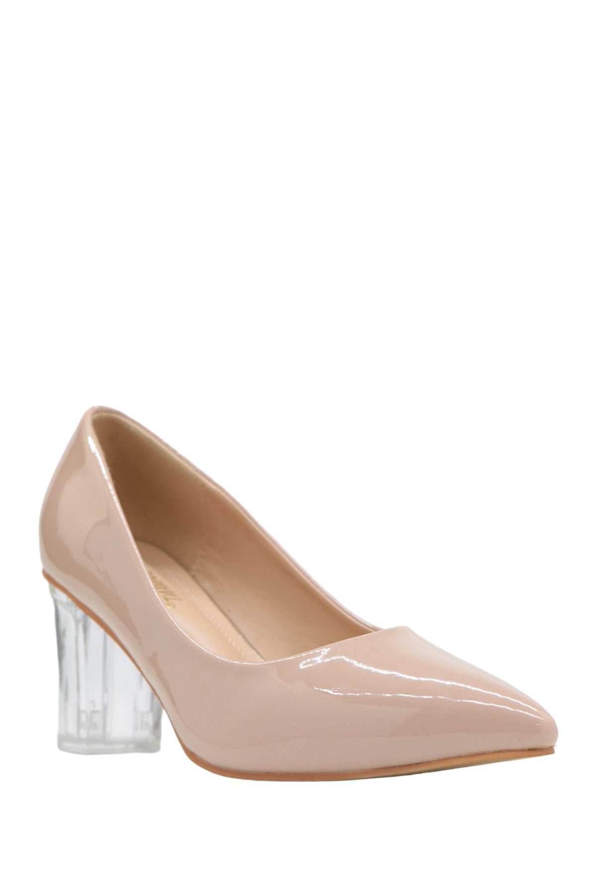 Escarpins élégants – teintes nude & écru – Talon transparent