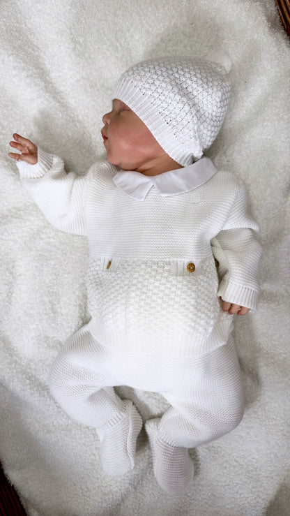 Ensemble naissance unisexe (0-3 mois)- [Blanc]