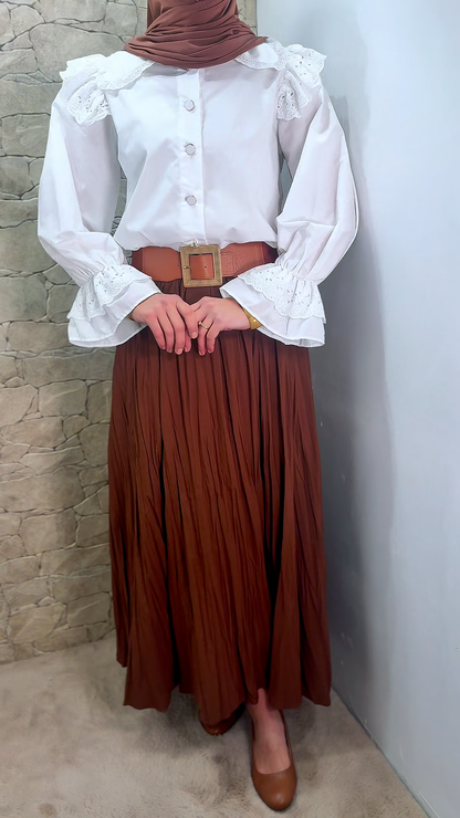 [Premium] Jupe longue  - plissée - plusieurs coloris