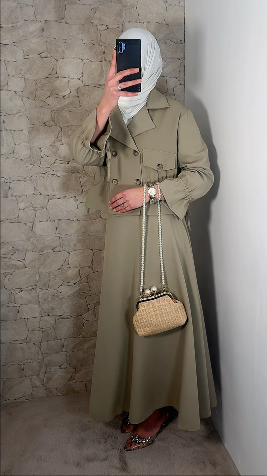 [Premium] Ensemble jupe trench - plusieurs coloris