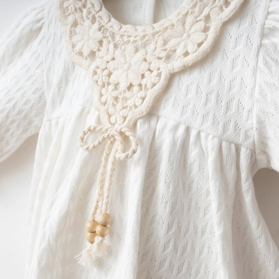 [Gamme Premium] Ensemble bébé fille 5 pièces – Blanc ou rose (0-3 mois)- coton bio