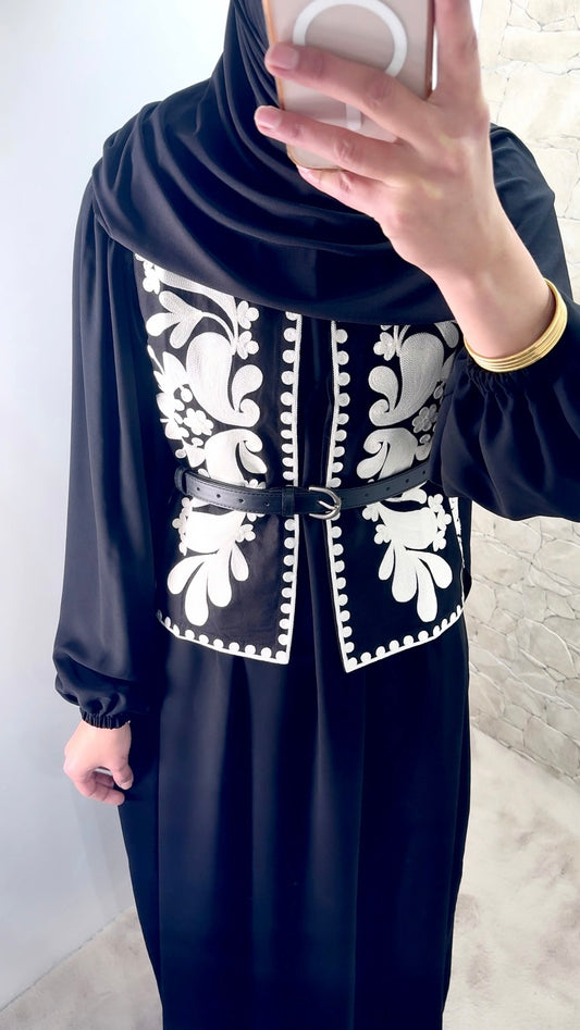 [Premium] Gilet sans manche brodé - noir