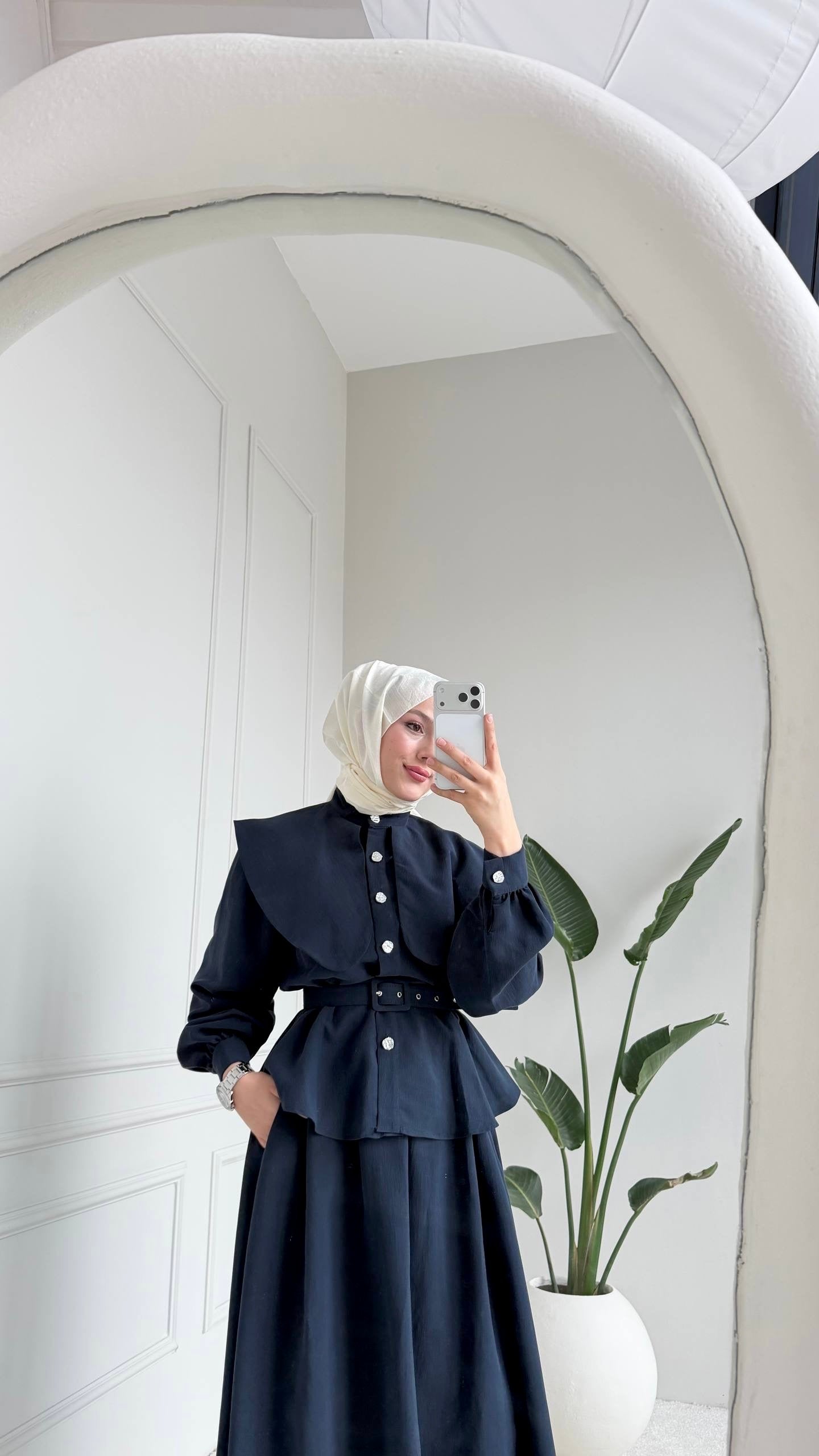 [Haut de gamme] Ensemble jupe manches ballon - plusieurs coloris