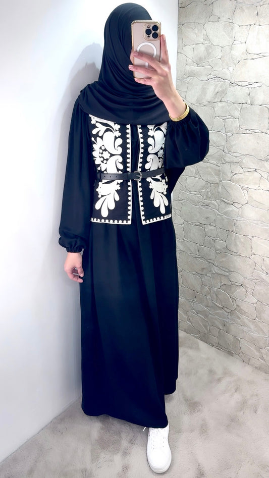 [Premium] Gilet sans manche brodé - noir