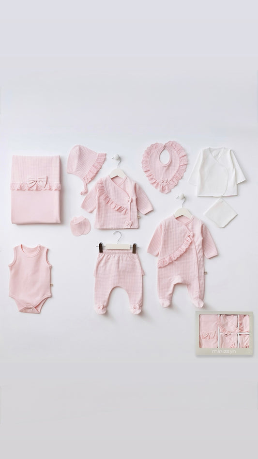 [Gamme Premium] Ensembles naissance fille (0-3 mois) de 10 PCS en [rose]
