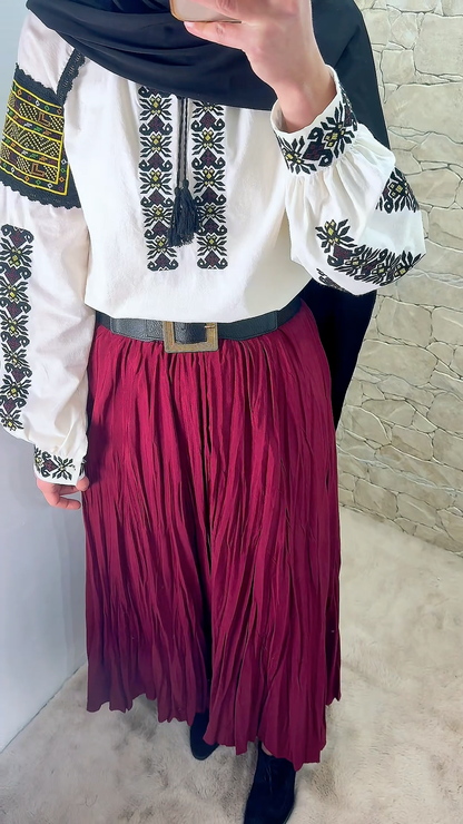 [Premium] Jupe longue  - plissée - plusieurs coloris