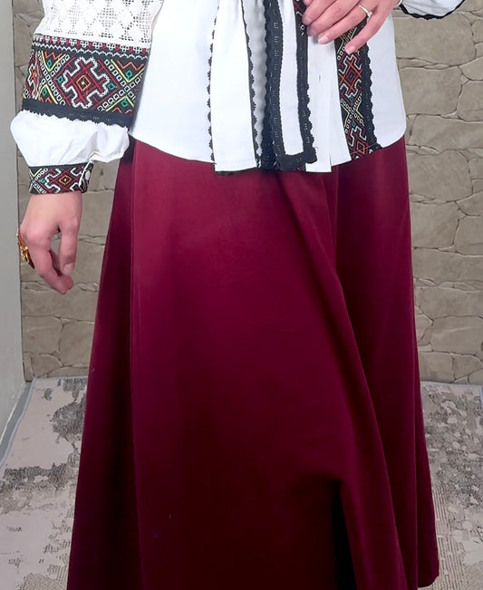 [Premium] Jupe longue très épaisse - parachute - couleur cerise 🍒