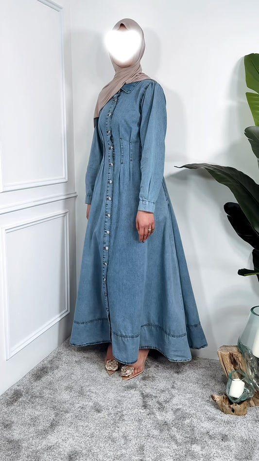 [Premium] Robe jean boutonnée