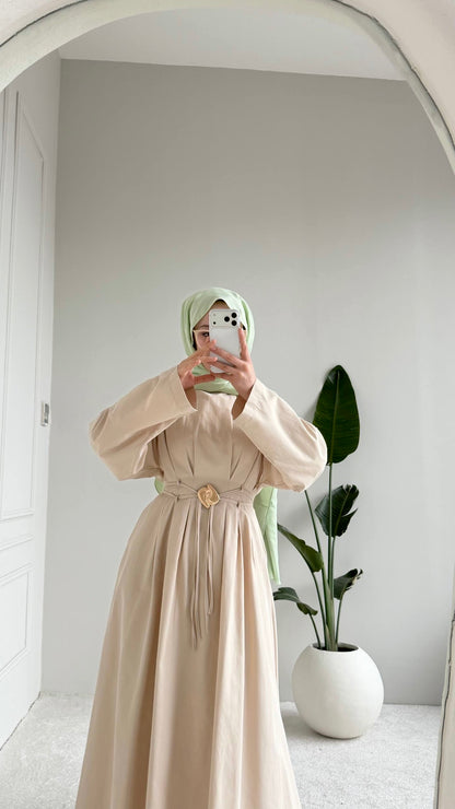 [Haut de gamme] Robe ceinturé - plusieurs coloris