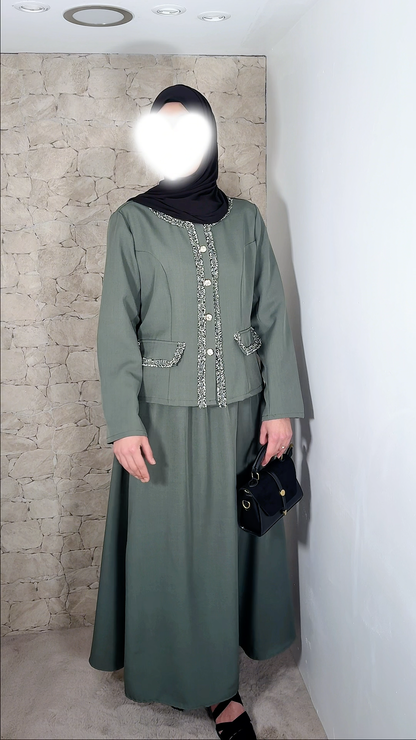 Ensemble jupe - turquoise / vert d’eau