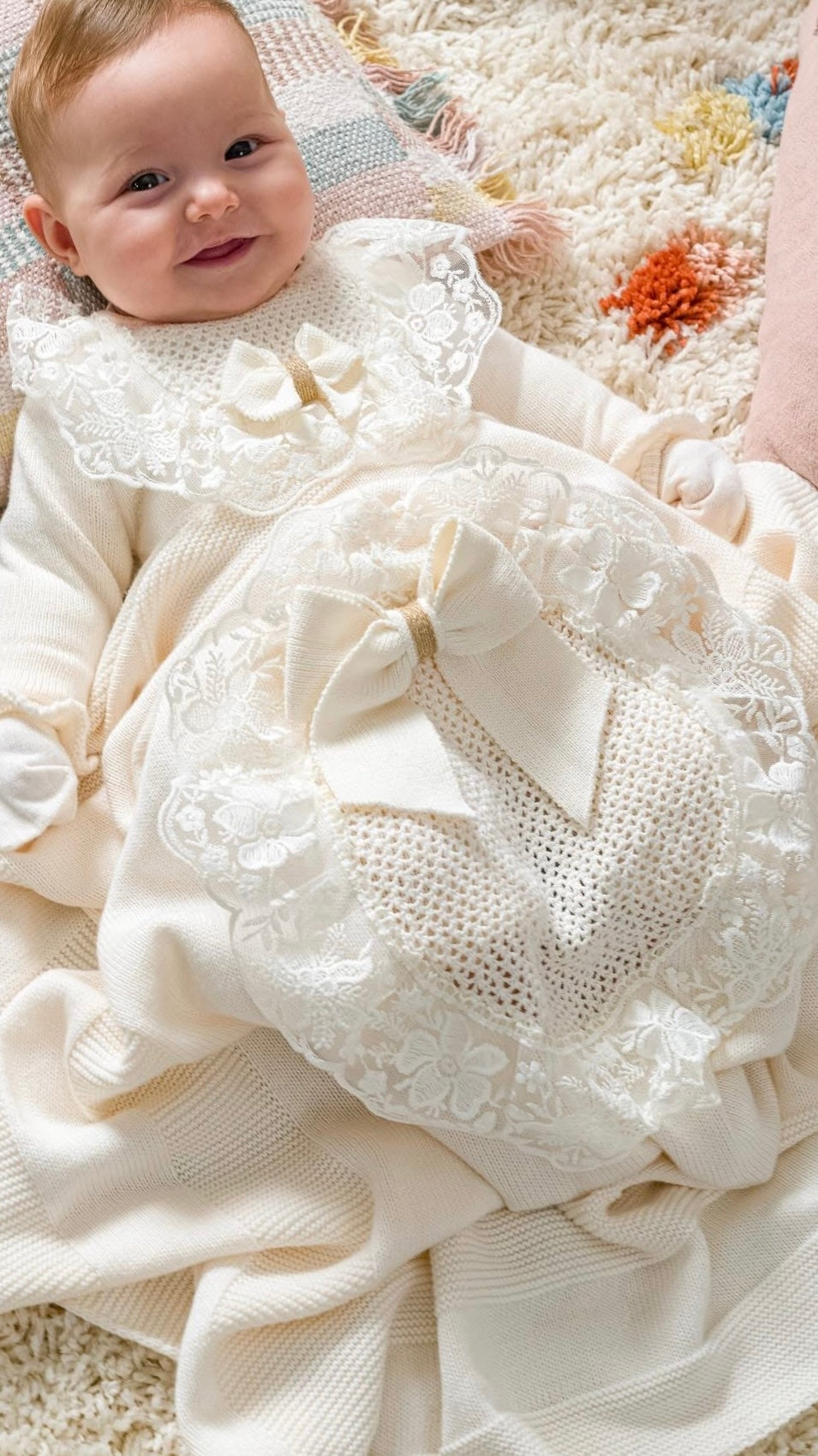 [Gamme Premium] Ensemble naissance bébé fille taille (0-3 mois) rose