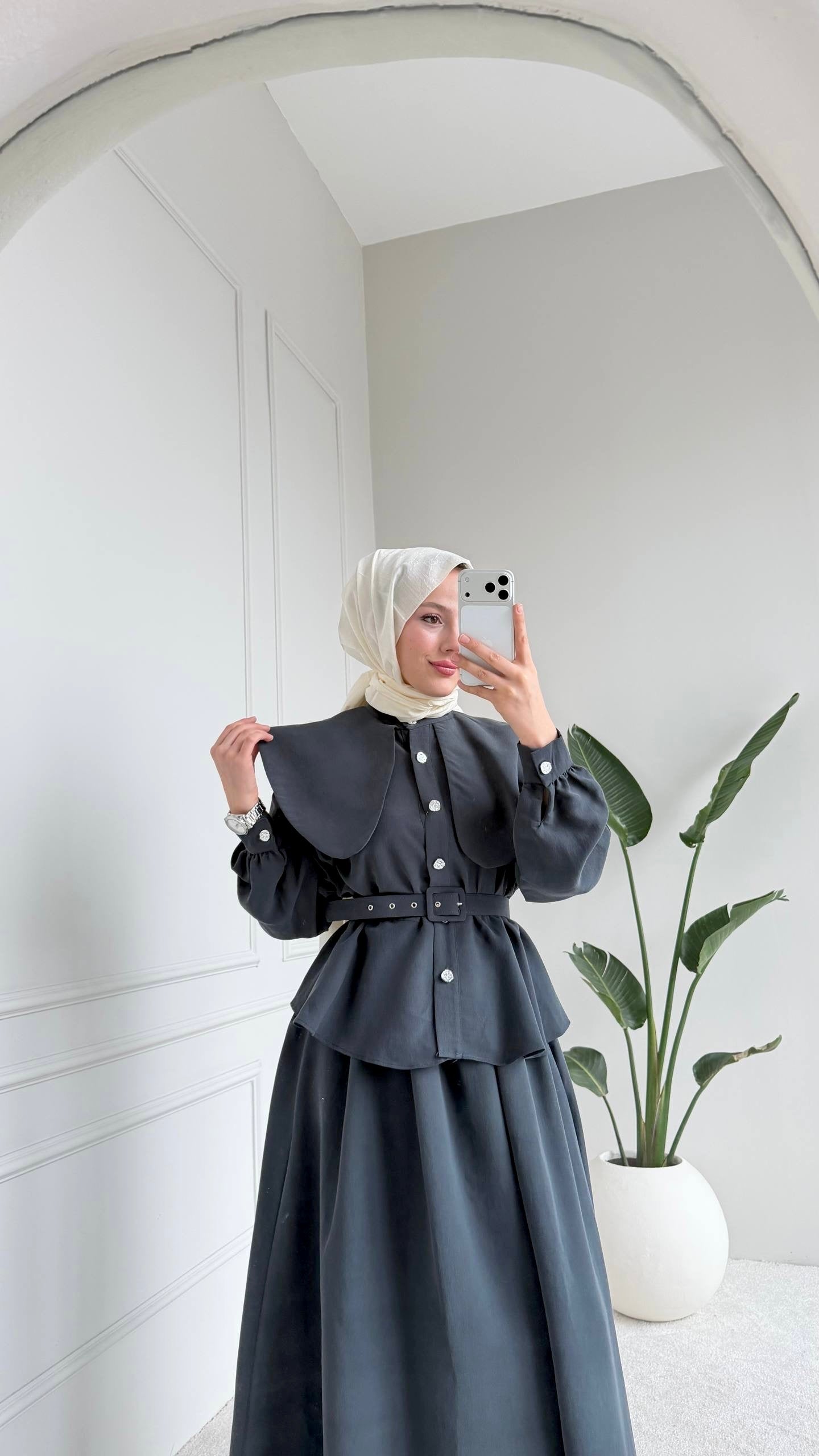 [Haut de gamme] Ensemble jupe manches ballon - plusieurs coloris