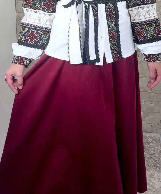 [Premium] Jupe longue très épaisse - parachute - couleur cerise 🍒