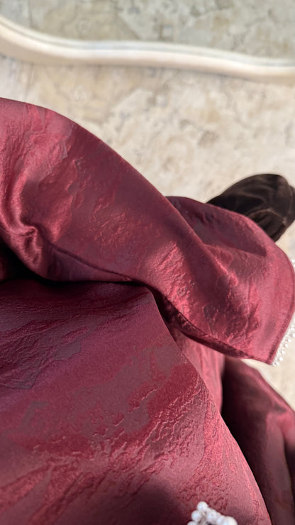[Haut de gamme] Abaya manches perlées