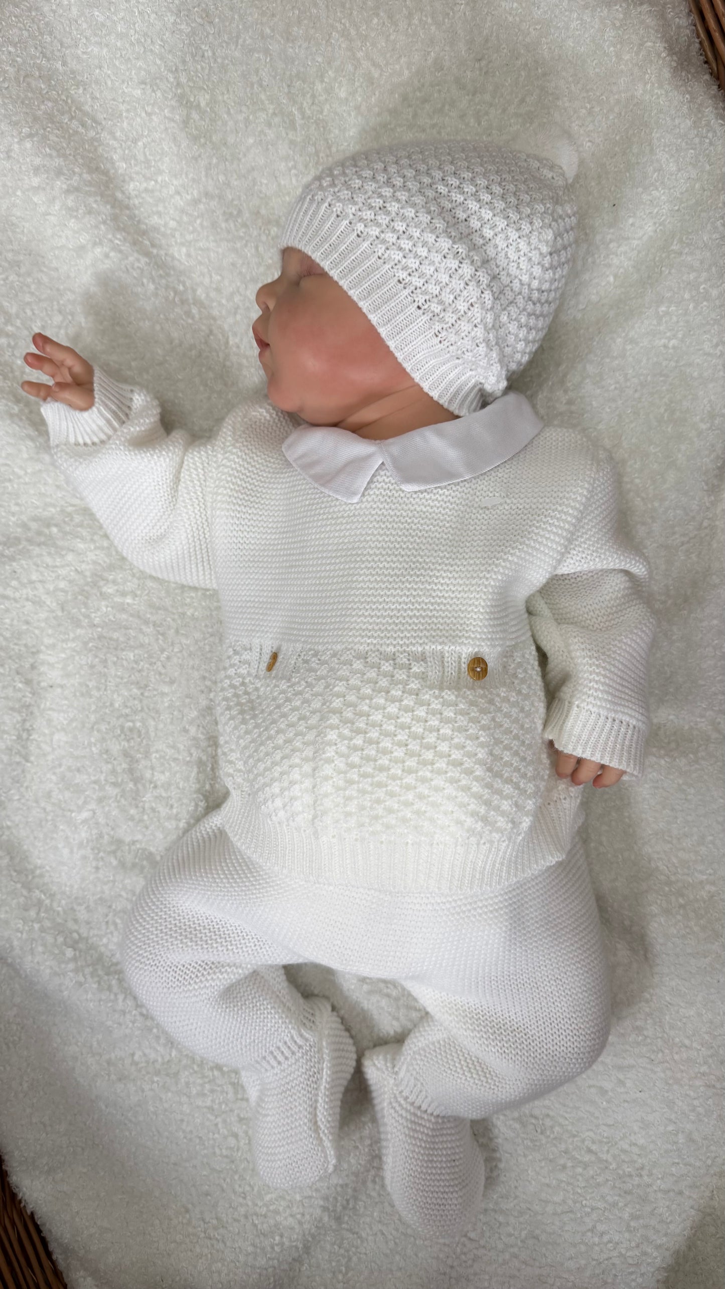Ensemble naissance unisexe (0-3 mois)- [Blanc] ou [Beige]