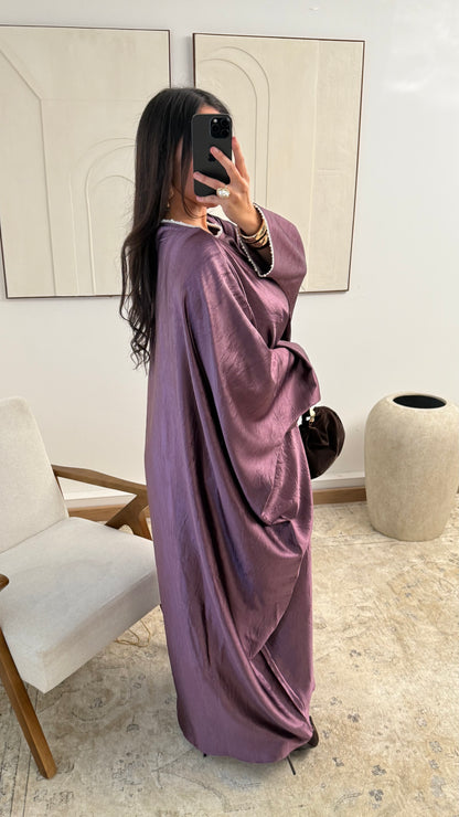 [Haut de gamme] Abaya manches perlées