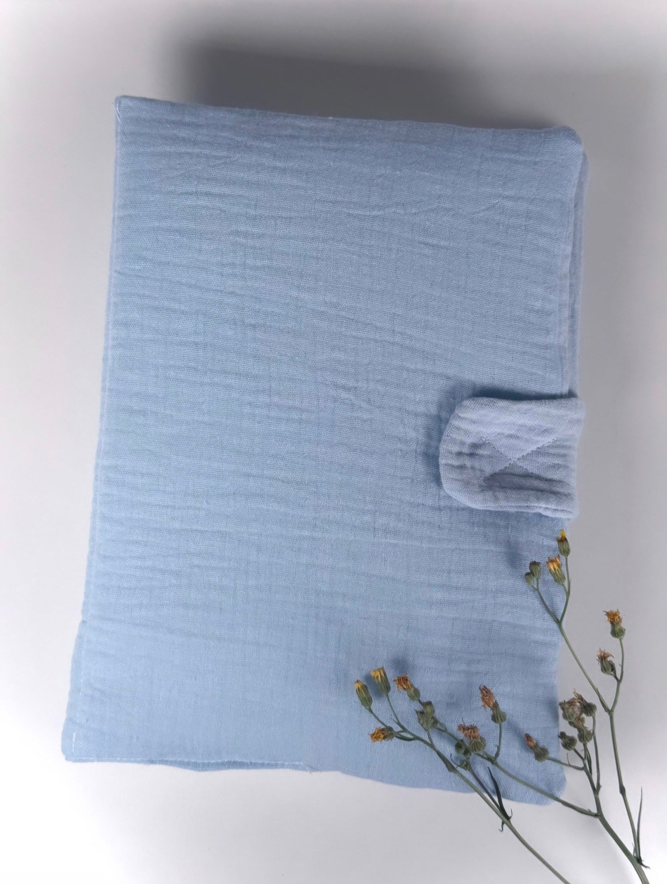 cadeau naissance original carnet santé personnalisé bébé bleu clair