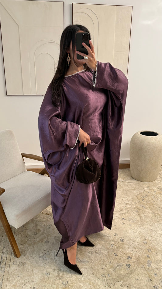 [Haut de gamme] Abaya manches perlées
