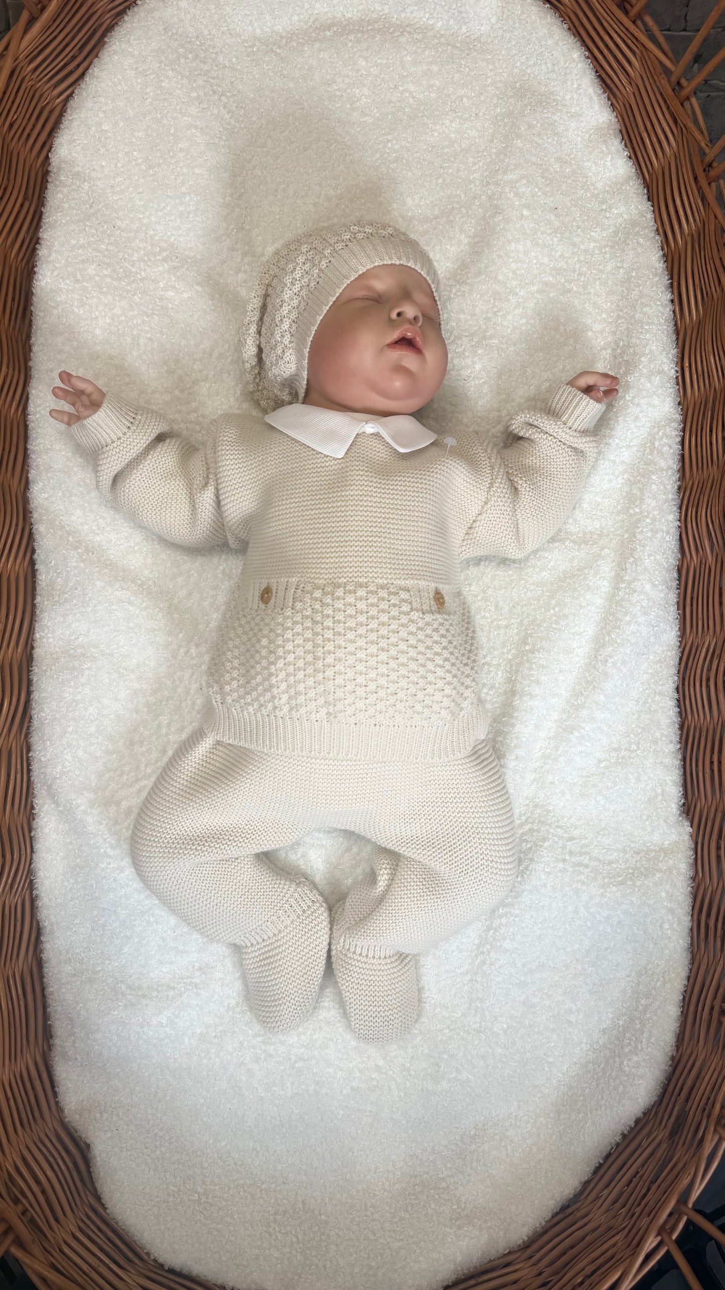 Ensemble naissance unisexe (0-3 mois)- [Blanc] ou [Beige]