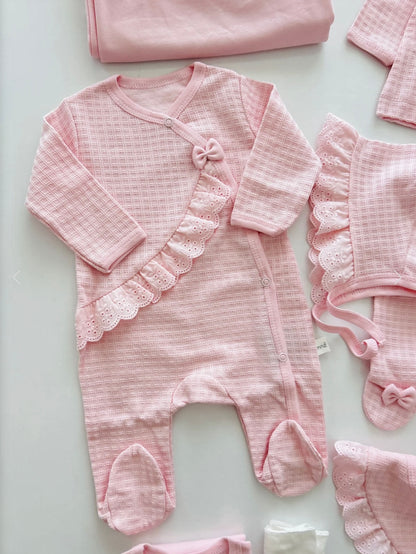 [Gamme Premium] Ensembles naissance fille (0-3 mois) de 10 PCS en [rose]