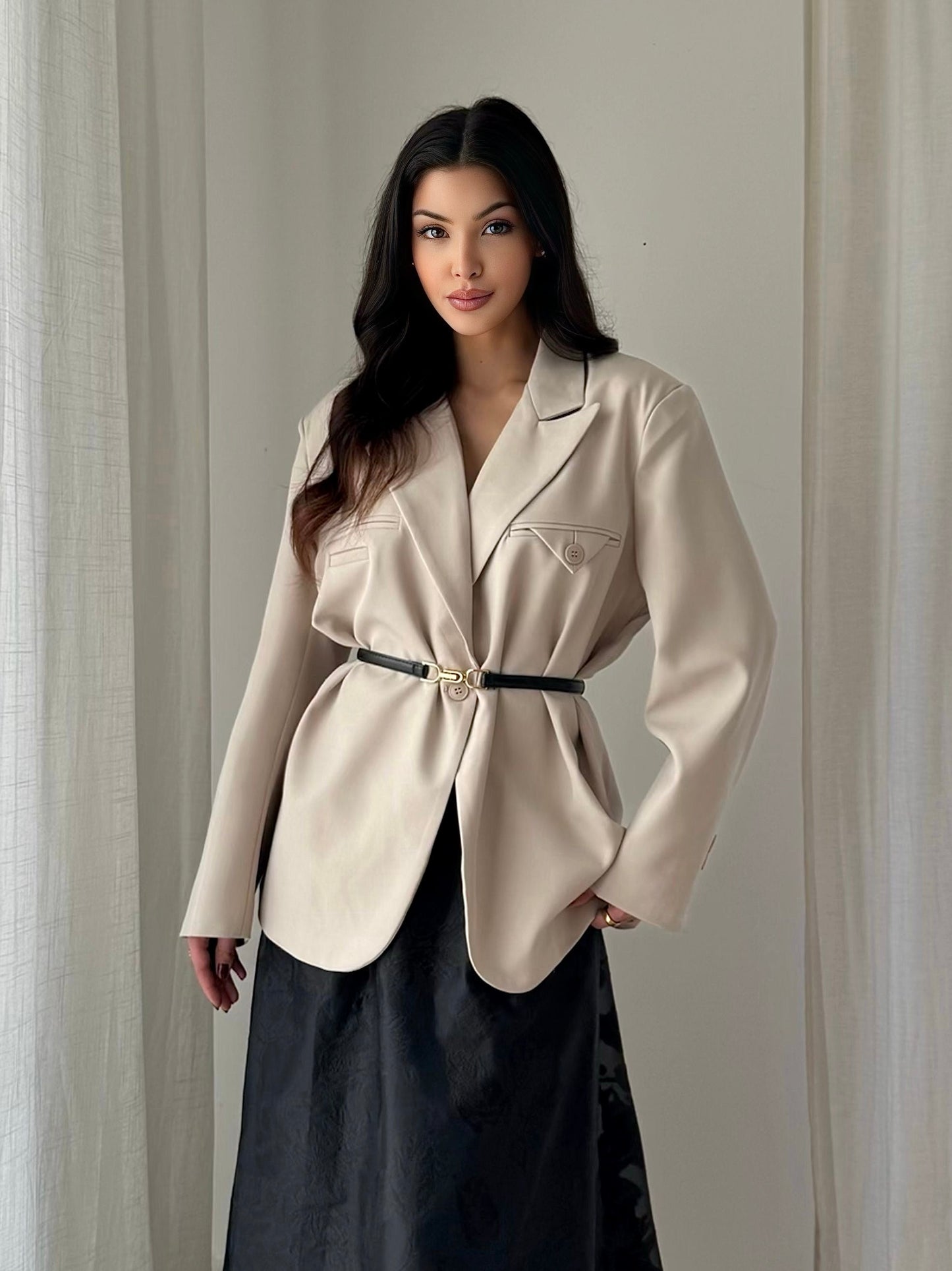 [Premium] Blazer oversize - crème