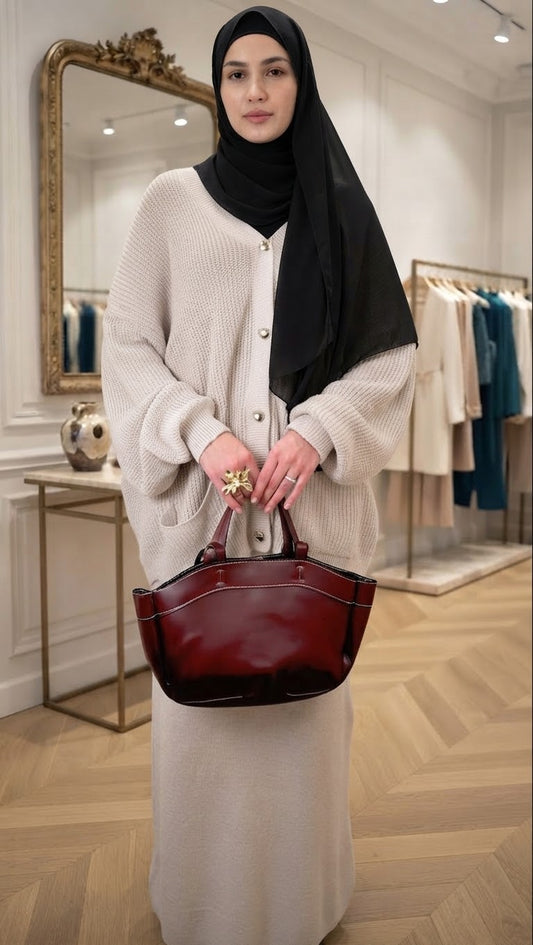 [Premium] Set jupe oversize en maille