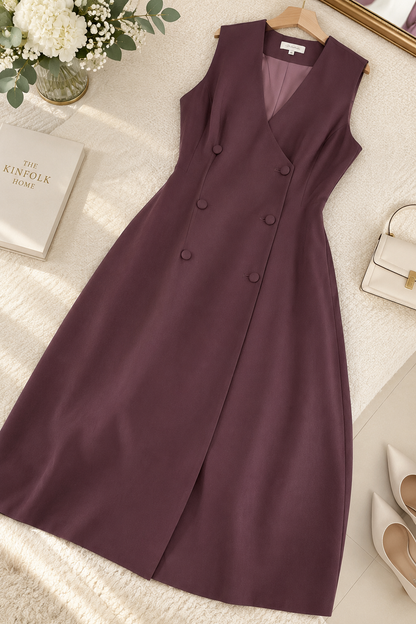 [Premium] Robe-gilet boutonnée
