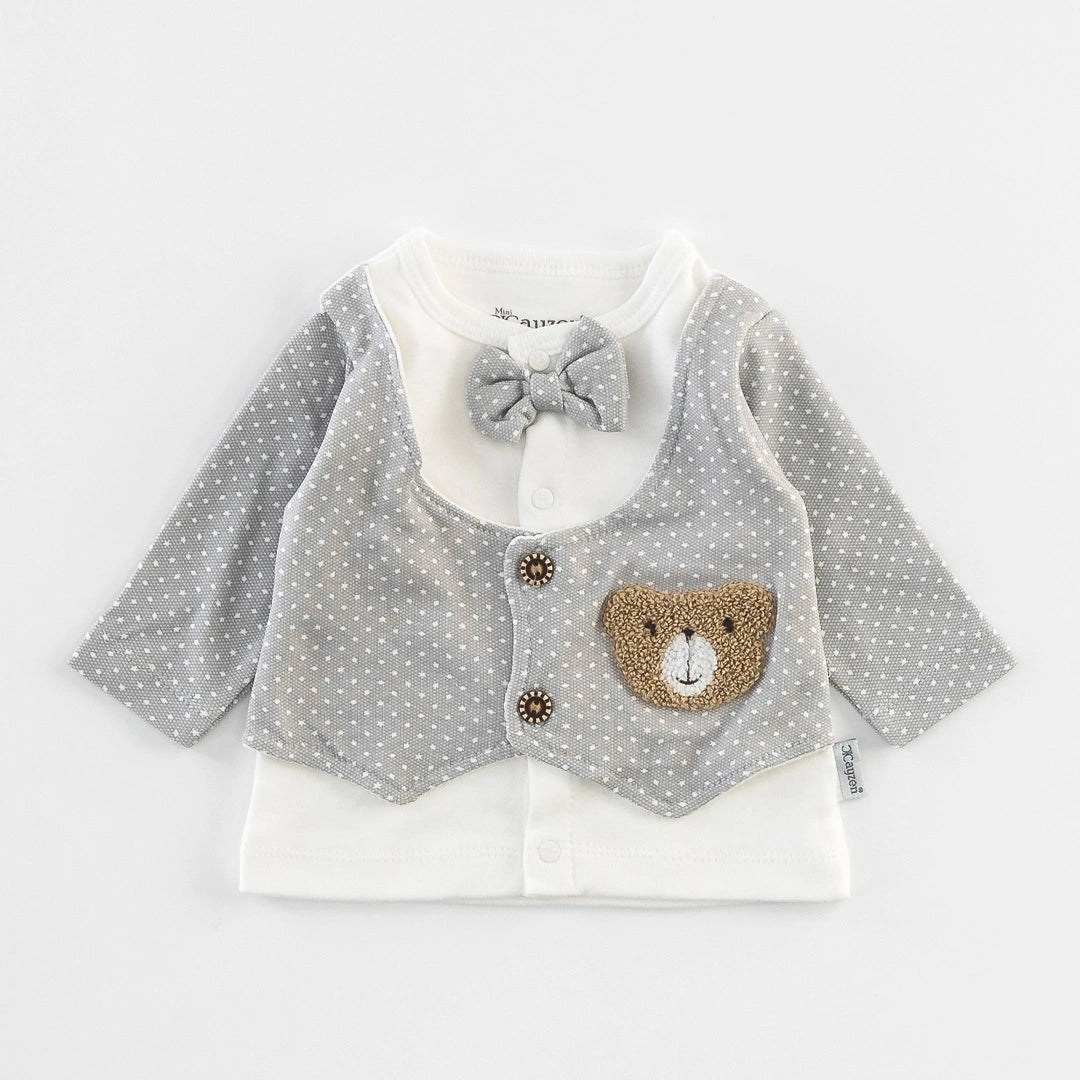 Bonnet naissance bébé garçon 100 % coton bio pour garder la tête au chaud