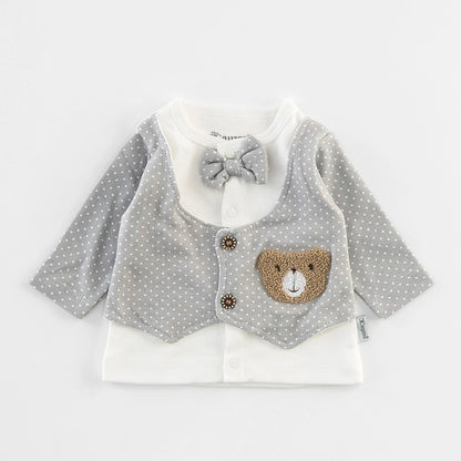 Bonnet naissance bébé garçon 100 % coton bio pour garder la tête au chaud