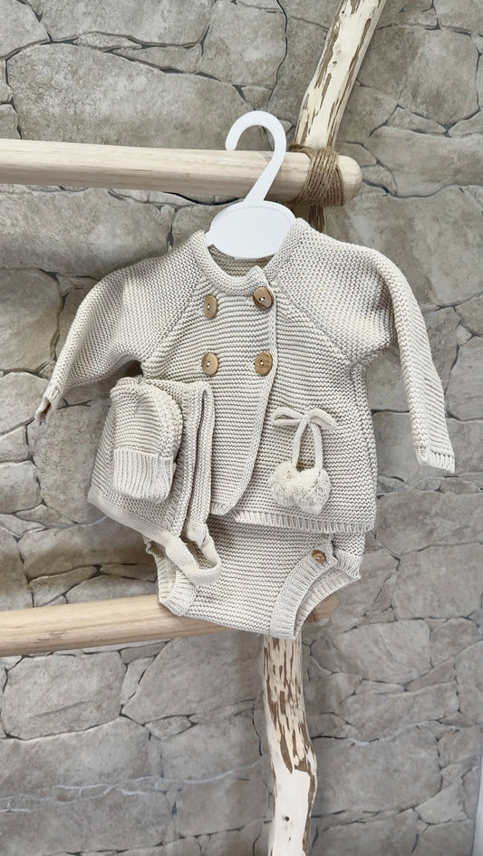 Coffret naissance prêt à offrir – ensemble bébé mixte 4 pièces en coton certifié OEKO-TEX®