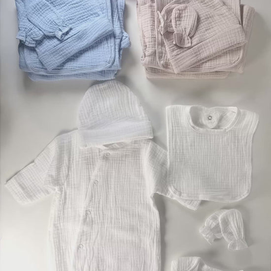 Tenue de naissance pour bébé fille ou garçon, personnalisée en broderie avec le prénom, en coton