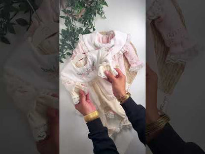 Ensemble bebe fille en coton bio certifié GOTSS