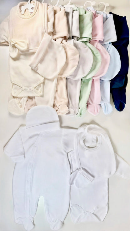 Pyjama bébé en velours doux, taille 0-3 mois
